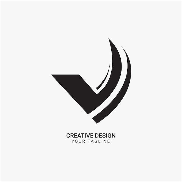 un logotipo en blanco y negro para un diseño creativo