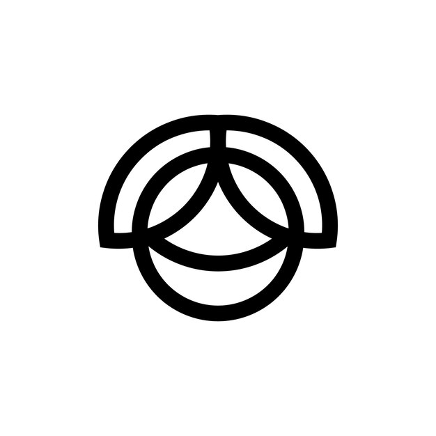 Un logotipo en blanco y negro para una empresa llamada la marca de la empresa.