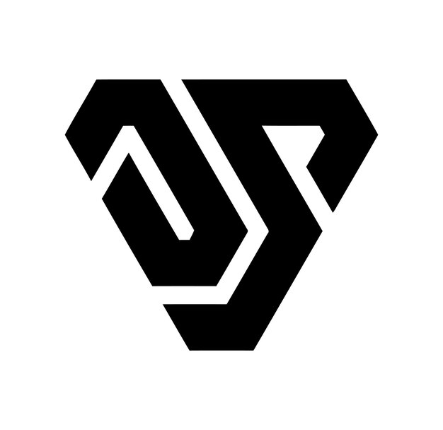 logotipo en blanco y negro con una flecha negra