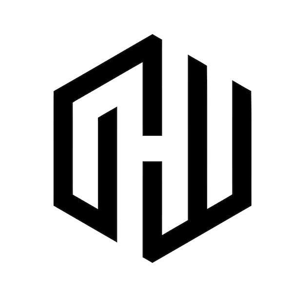 un logotipo en blanco y negro con una g en él
