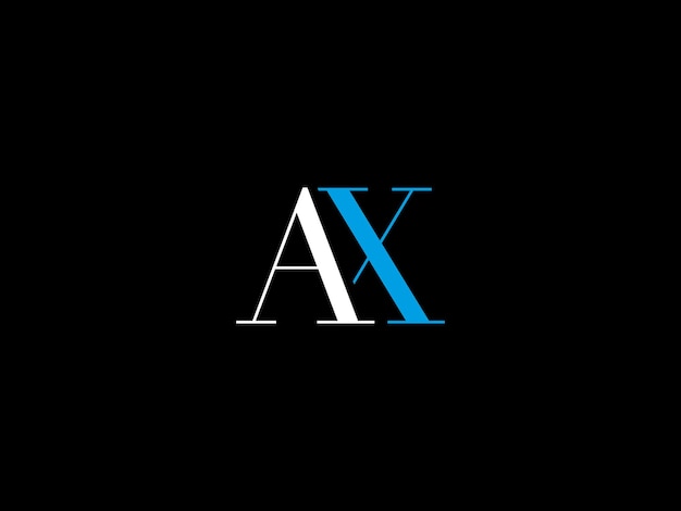 Un logotipo en blanco y negro con la letra hacha en él.