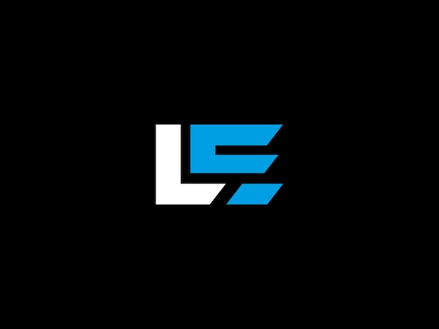 Logotipo en blanco y negro con la letra l