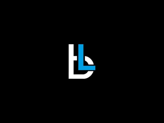 Logotipo en blanco y negro con la letra l
