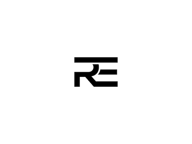 un logotipo en blanco y negro con las letras r r