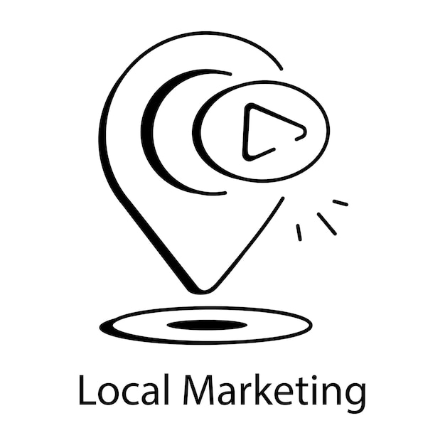 un logotipo en blanco y negro para un mercado de la ciudad
