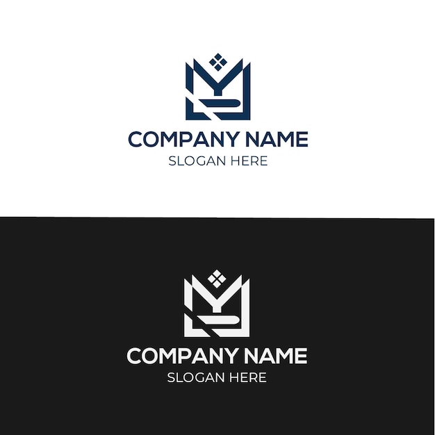 un logotipo en blanco y negro para un nombre de empresa nombre nombre