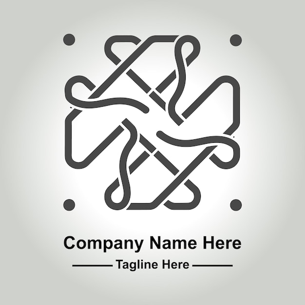 un logotipo en blanco y negro con las palabras "compañía" en él
