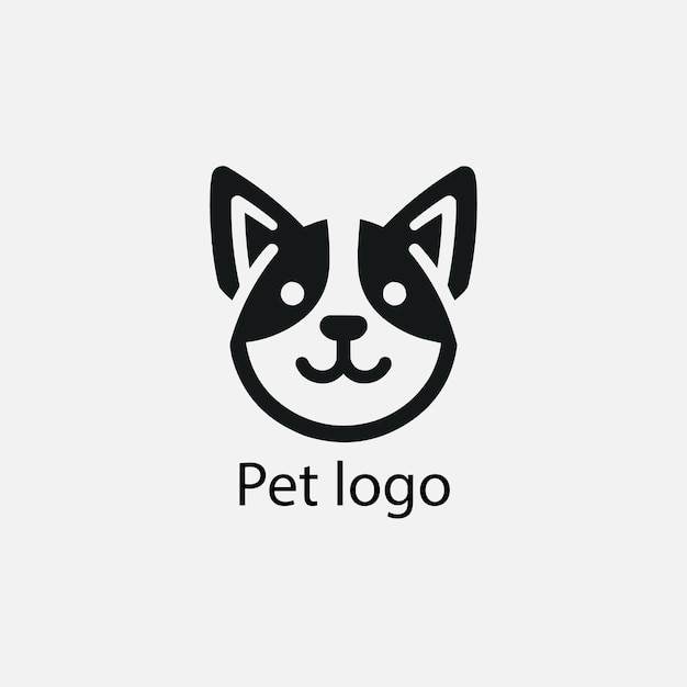 un logotipo en blanco y negro de un perro y las palabras tienda de mascotas