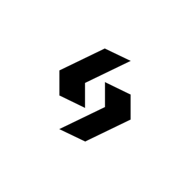 un logotipo en blanco y negro con S