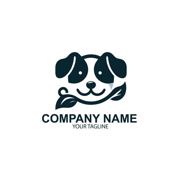 un logotipo blanco para un perro llamado quot compañía quot