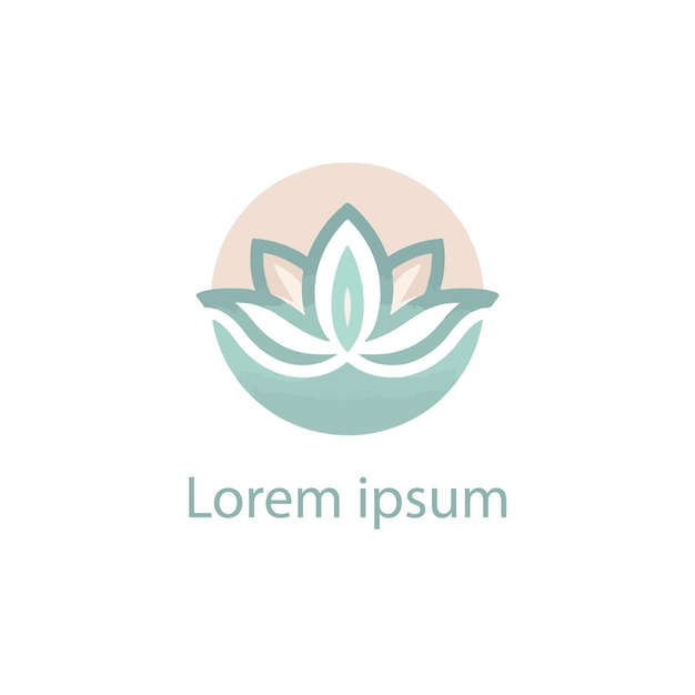 un logotipo blanco con una planta verde en el medio