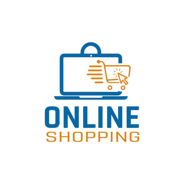 un logotipo blanco que dice compras en línea