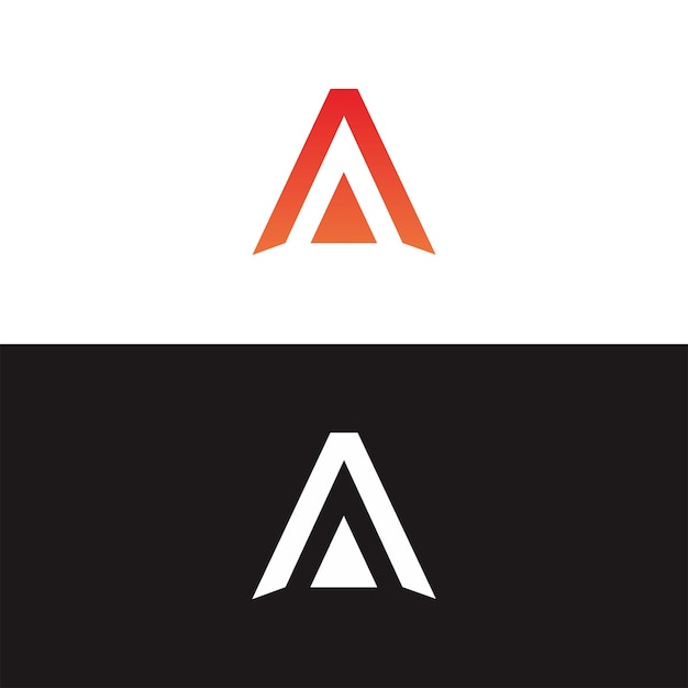 un logotipo blanco y rojo con una letra roja y naranja a