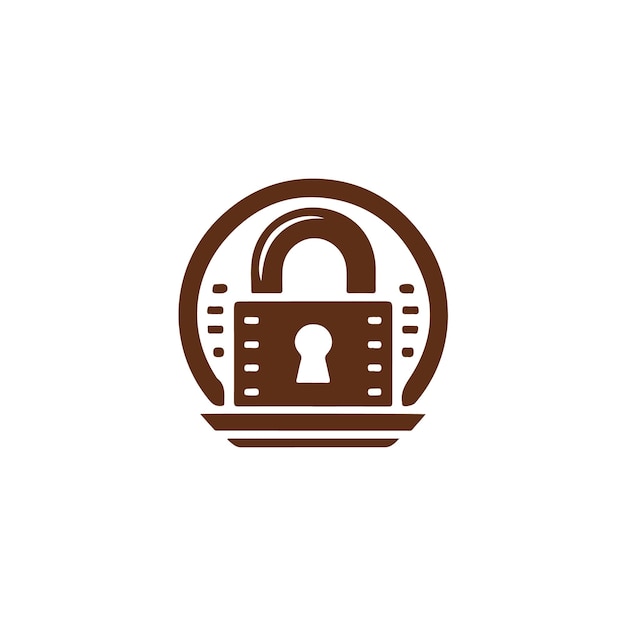 El logotipo del bloqueo de seguridad
