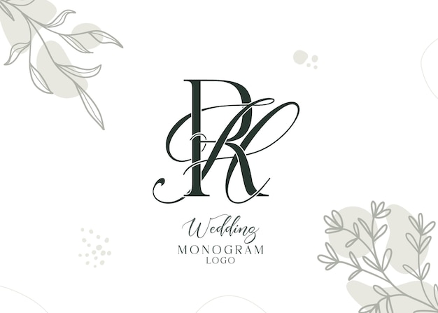 El logotipo de la boda es el monograma de la boda.