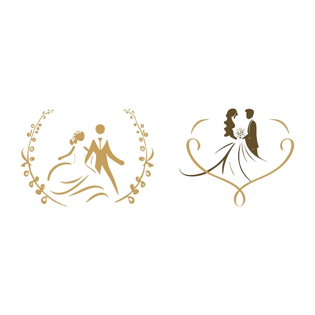 Vector logotipo de boda14