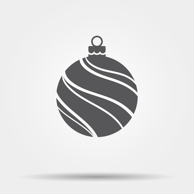 logotipo de la bola de navidad