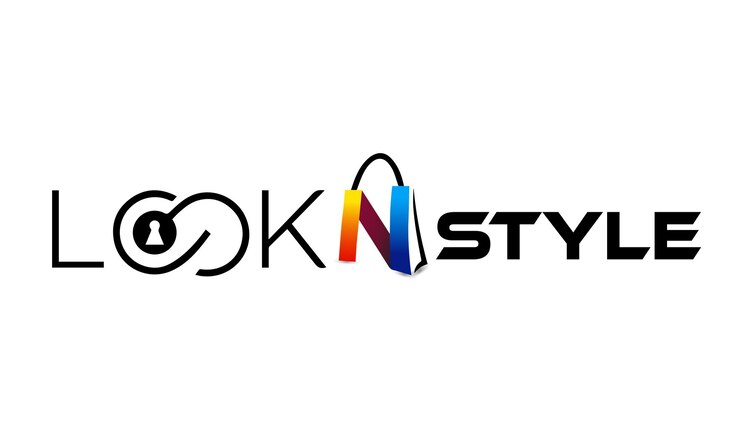 Vector logotipo de bolsa de compras colorida vectorial con el concepto de la letra n