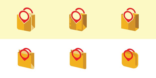 logotipo de bolsa con marca de GPS