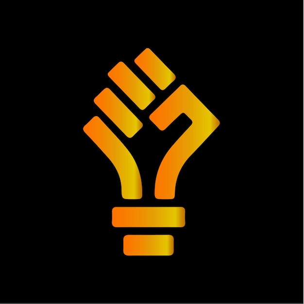 Logotipo de bombilla creativa