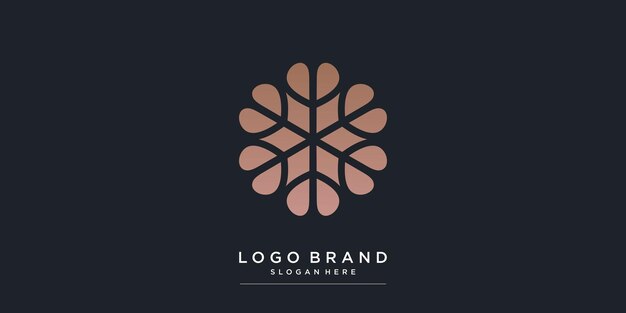 Logotipo de boutique con estilo moderno creativo para empresa Premium Vector parte 1