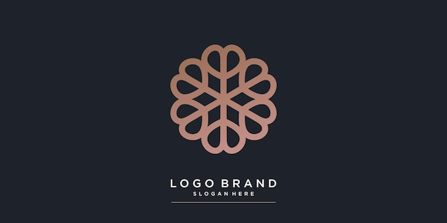 Logotipo de boutique con estilo moderno creativo para empresa Premium Vector parte 2