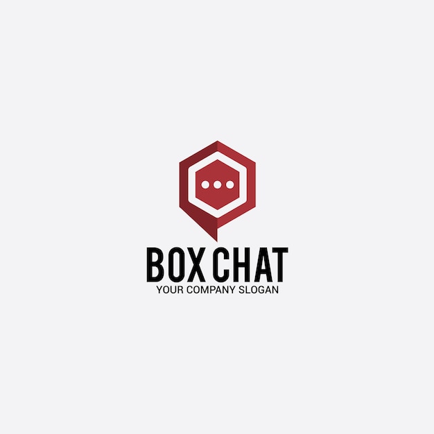 Logotipo de box chat