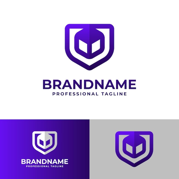 El logotipo de Box Shield es adecuado para cualquier negocio relacionado con la caja y el escudo.