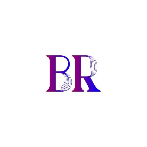 El logotipo de br mínimo