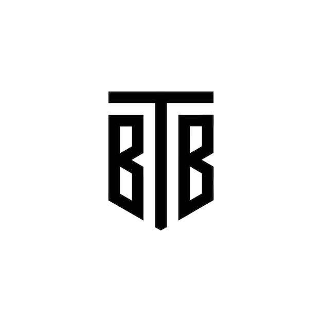 Logotipo de Btb con un escudo y un escudo.