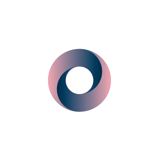 Logotipo de bucle de círculo abstracto