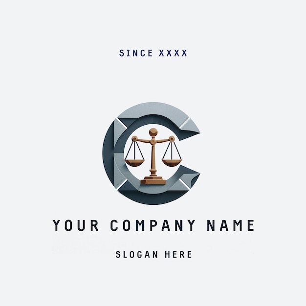 Logotipo del bufete de abogados para una nueva empresa