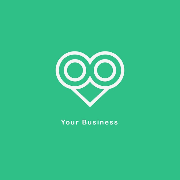 Logotipo de búho para identidad empresarial