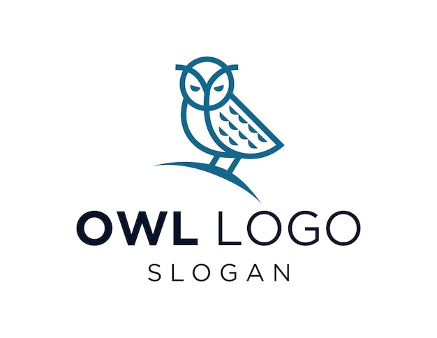 Logotipo de búho en una rama