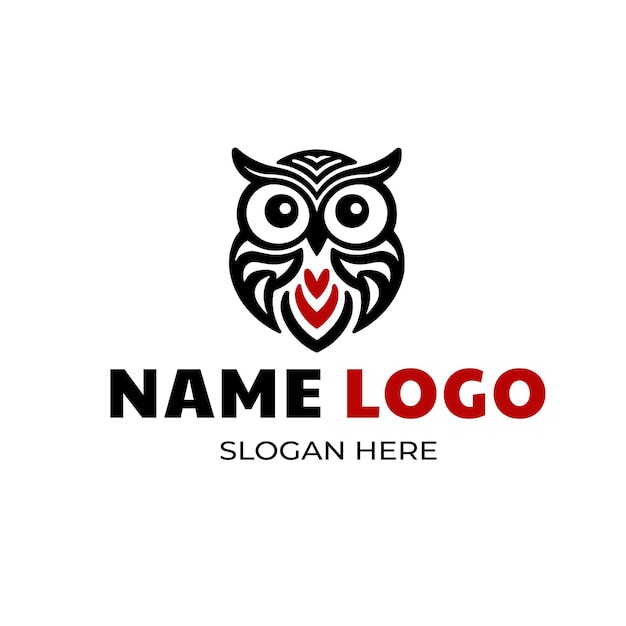 Logotipo de búho sencillo