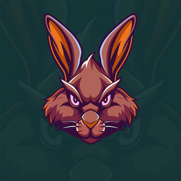 Vector el logotipo de bunny mascot gaming