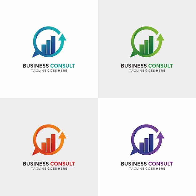 Logotipo de Business Consulting con color de opción