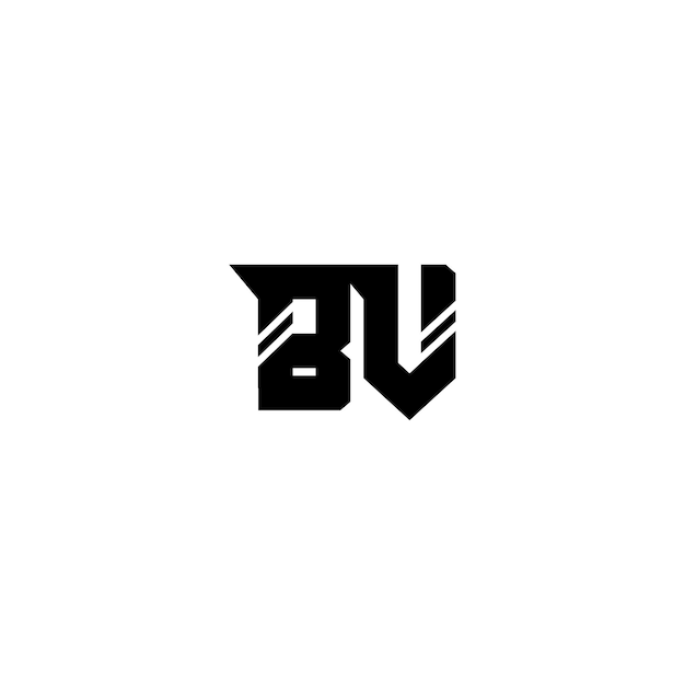 El logotipo de BV es un monograma, un diseño de letra, un nombre de texto, un símbolo, un logotipo monocromático, un carácter alfabético, un logo simple.