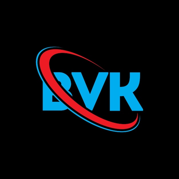 Logotipo BVK letra BVK letra diseño logotipo Iniciales logotipo BVK vinculado con círculo y mayúscula monograma logotipo PVK tipografía para negocio de tecnología y marca inmobiliaria