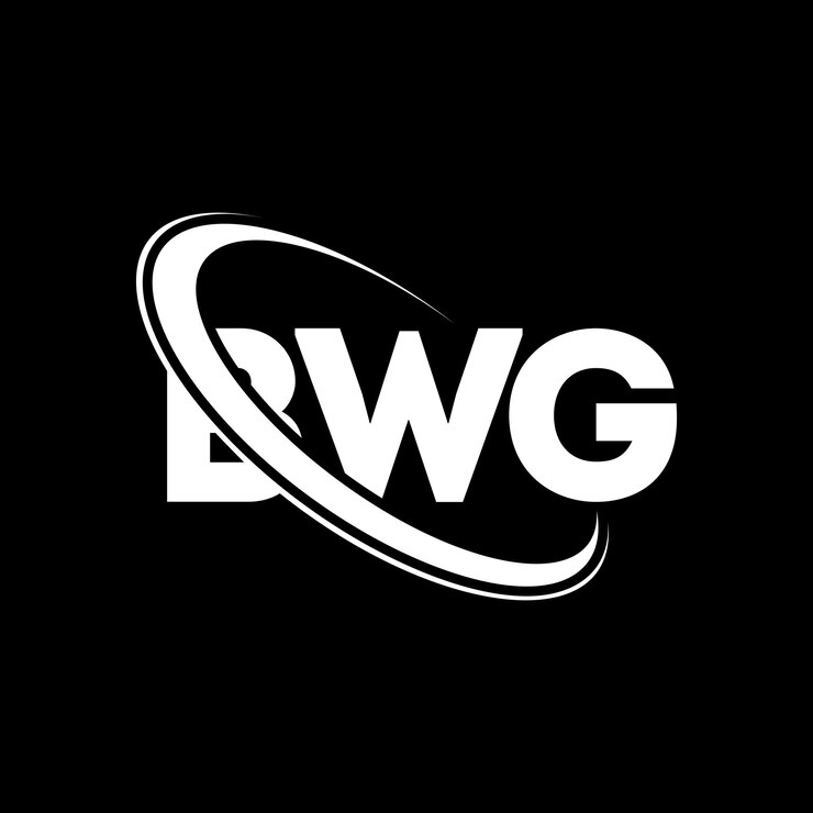 Vector logotipo bwg (literatura bwg) diseño del logotipo de la letra bwg iniciales bwg logotipo vinculado con círculo y mayúscula monograma logotipo bwg tipografía para negocios de tecnología y marca inmobiliaria