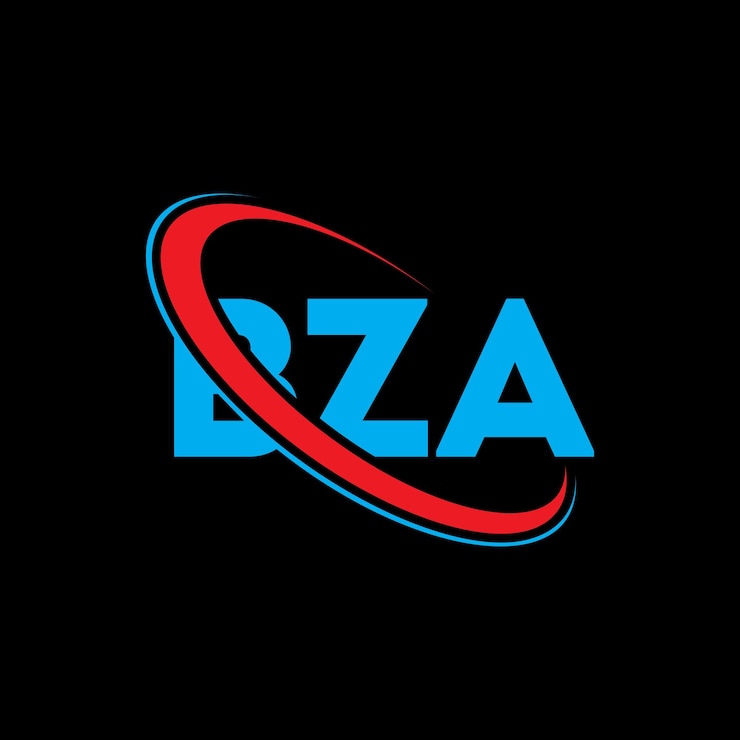 Vector logotipo bza bza letra bza letra diseño de logotipo iniciales logotipo bza vinculado con círculo y mayúscula logotipo monograma bza tipografía para negocios de tecnología y marca inmobiliaria