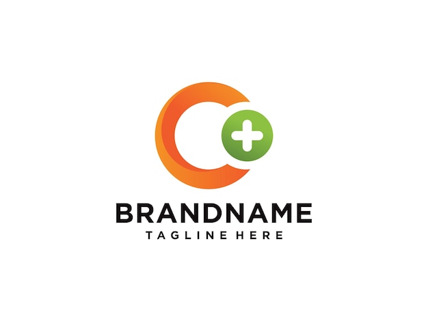 Logotipo c para negocios de diseño e identidad de letra c con vitamina y fuente Vector gratuito