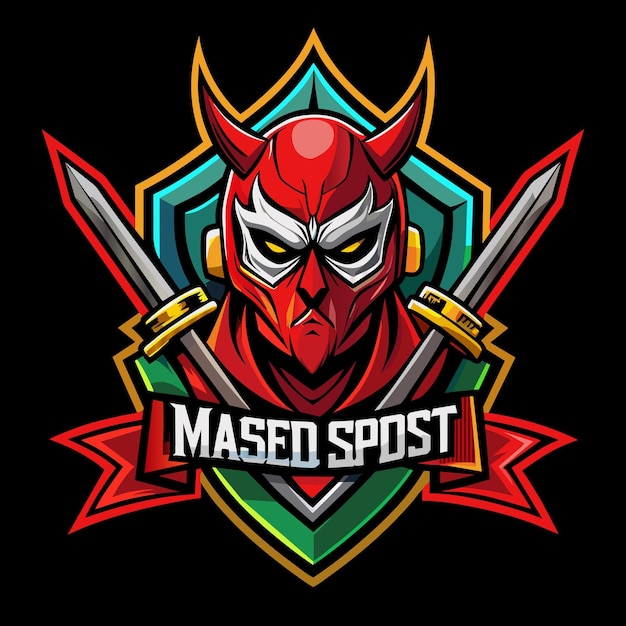 un logotipo de un caballero con una cabeza de dragón en él