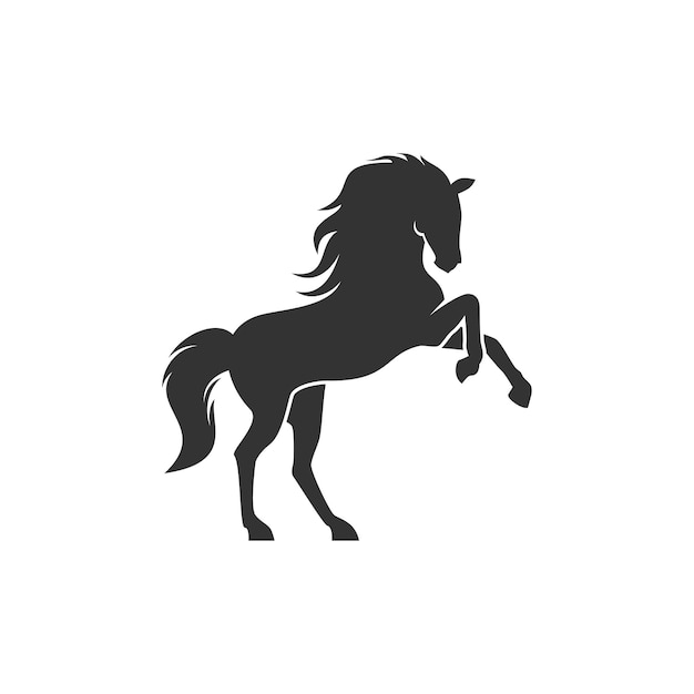 El logotipo del caballo de combate vectorial