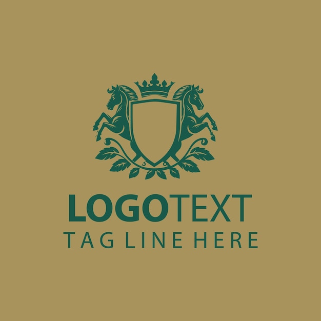 un logotipo para un caballo con una cresta que dice línea de línea de línea