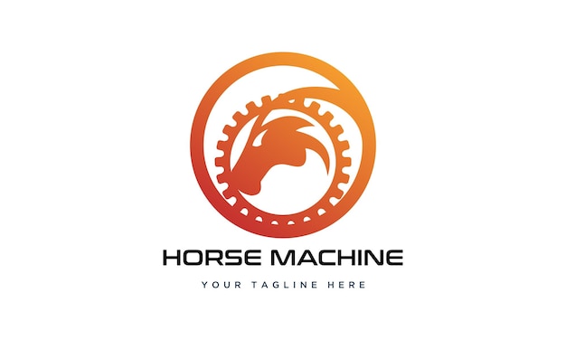 logotipo de caballo y equipo