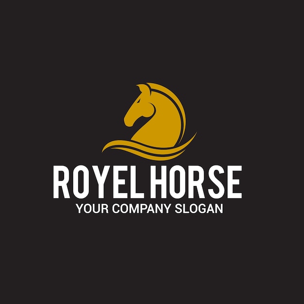 Vector logotipo del caballo real