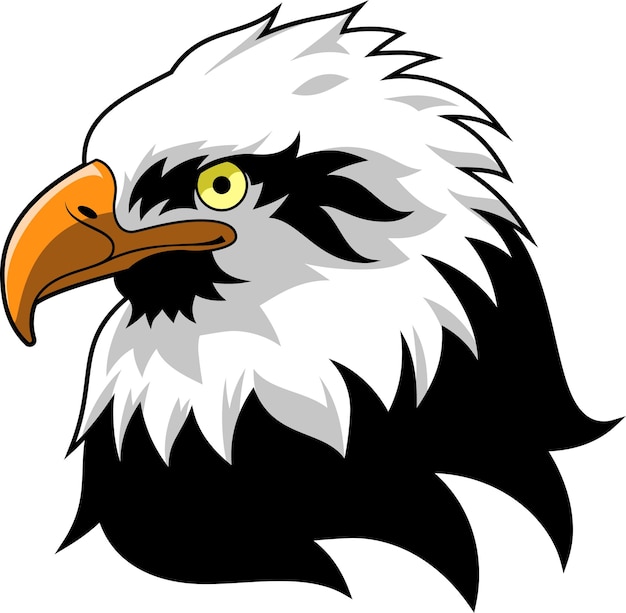 Logotipo de cabeza de águila, cabeza de pájaro salvaje