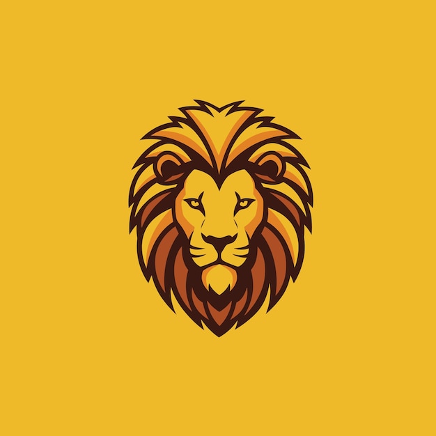 El logotipo de la cabeza de león majestuoso