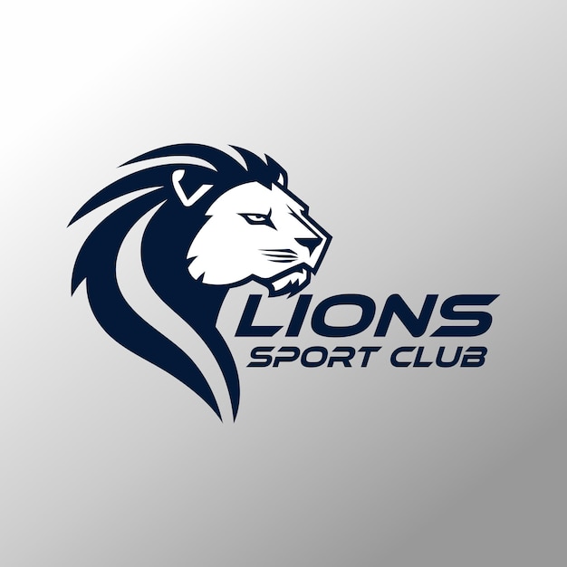 un logotipo de cabeza de león que dice club deportivo en él
